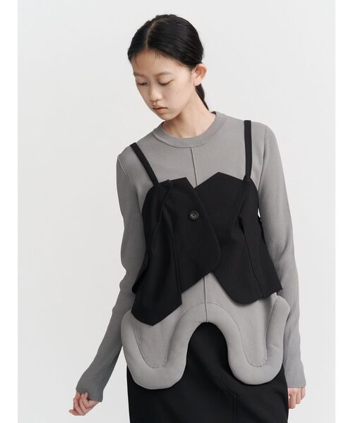 UN3D.（アンスリード） FRONT BACK DOCKING BUSTIER / フロントバック