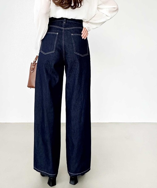 「GeeRA」 デニムパンツ MEDIUM ブルー レディース_画像2