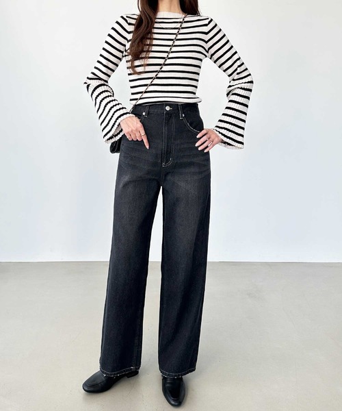 「GeeRA」 デニムパンツ MEDIUM ブルー レディース_画像5