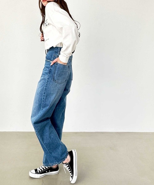 「GeeRA」 デニムパンツ MEDIUM ブルー レディース_画像7