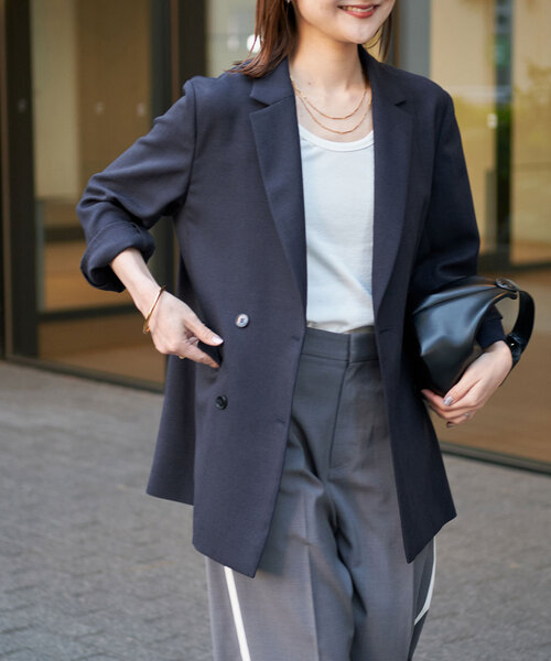 SLOBE IENA（スローブイエナ） テーラードジャケット FREE ネイビー