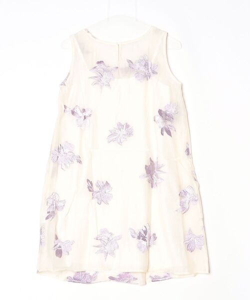 「LILIDIA」 ノースリーブワンピース 1 ホワイト レディース_画像2