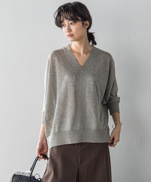 「MAYSON GREY」 半袖ニット 2 ベージュ レディース_画像3