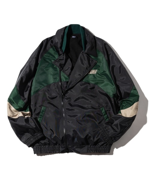 glamb リバーシブルファジートランプジャケット　グリーン ユニセックス　1 glamb（グラム） ジャケット S ブラック×グリーン メンズ : ZOZOTOWN