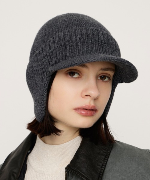 SLY（スライ） ニット帽 ニットキャップ 「2026SS新作」EAR FLAP KNIT