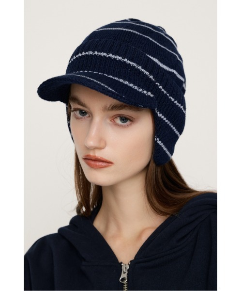 SLY（スライ） ニット帽 ニットキャップ 「2026SS新作」EAR FLAP KNIT