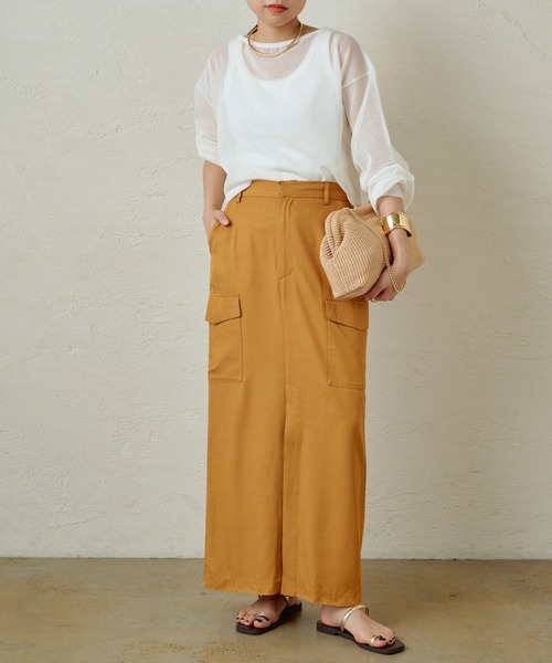 「LOUNGEDRESS」 タイトスカート FREE ベージュ レディース_画像8