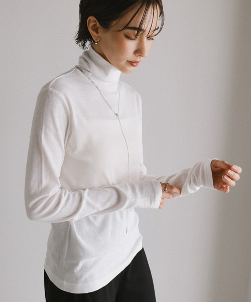 「evernavy」 長袖カットソー M ブラック レディース_画像3