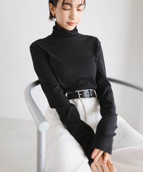 「evernavy」 長袖カットソー M ブラック レディース_画像9