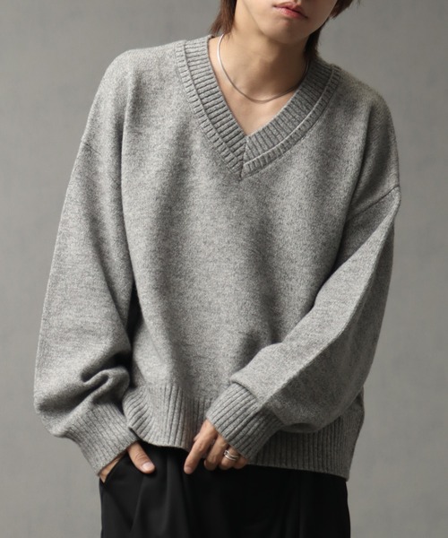 welise（ウェライズ） 長袖ニット M 杢グレー メンズ : ZOZOTOWN Yahoo