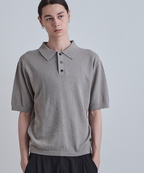 未使用タグ付き　BACCAのニット　ポロシャツ tk.TAKEO KIKUCHI｜カーブスイッチニットポロシャツ | Rakuten Fashion