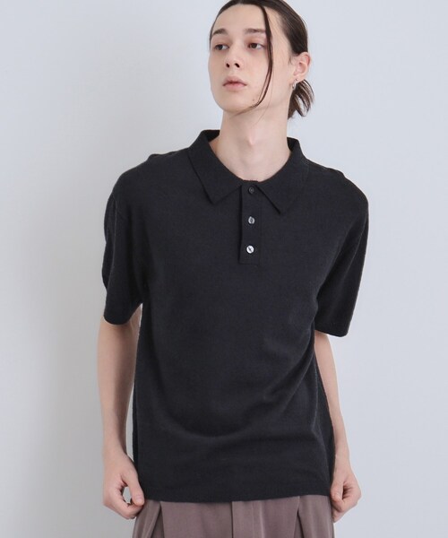 未使用タグ付き　BACCAのニット　ポロシャツ ザク編みニットポロシャツ「SUKHNA(スクナ)」 – GENTLEMAN PROJECTS
