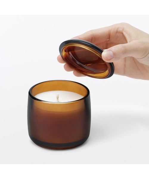 【新品未使用】whipp キャンドル フレグランス 無印良品（MUJI） キャンドル フレグランスキャンドル ウッディ L