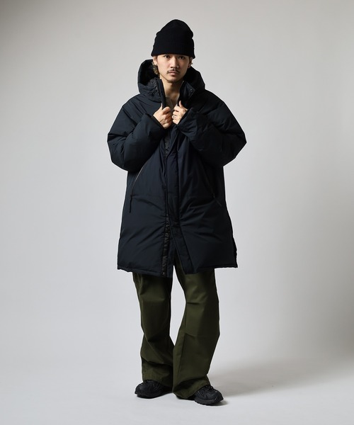 週末セール定価15万美品Rene36 ブラックダブルボタンダウンコート Ree&Mee ダウンジャケット ダウン 撥水加工 防風フィルム加工 中綿