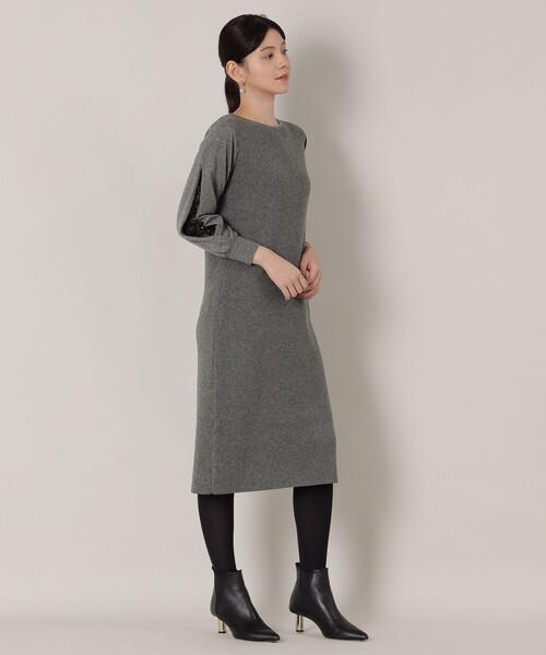 「EPOCA THE SHOP」 ニットワンピース 38 ブラック レディース_画像5