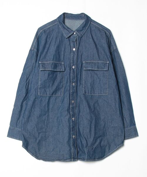 「Bonjour Sagan」 長袖シャツ FREE インディゴブルー レディース | Bonjour Sagan