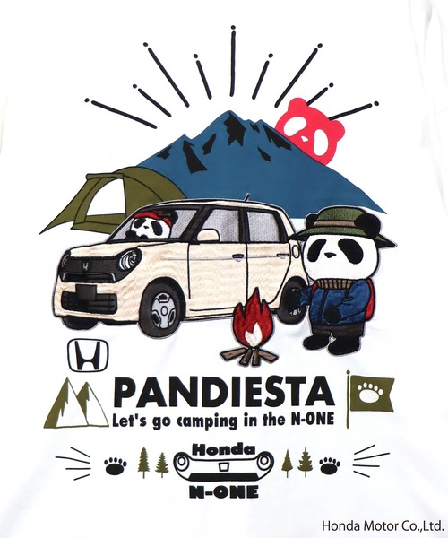 PANDIESTA（パンディエスタ） tシャツ Honda×Pandiesta TRANSALP N-ONE