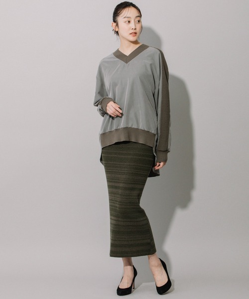 「Munich」 長袖ブラウス FREE カーキ レディース_画像2