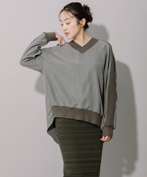 「Munich」 長袖ブラウス FREE カーキ レディース_画像3