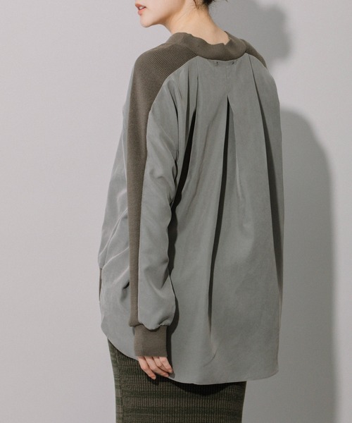 「Munich」 長袖ブラウス FREE カーキ レディース_画像5