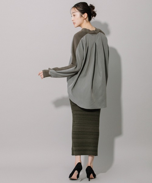 「Munich」 長袖ブラウス FREE カーキ レディース_画像6