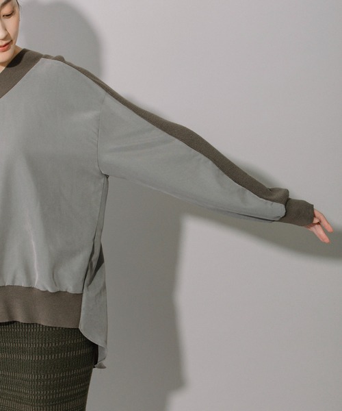 「Munich」 長袖ブラウス FREE カーキ レディース_画像8