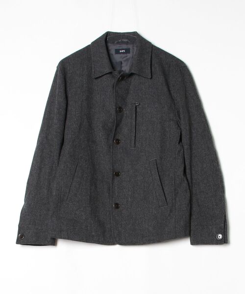 ships ブラック 中綿ジャケット ボタン留め ships ブラック 中綿ジャケット ボタン留め