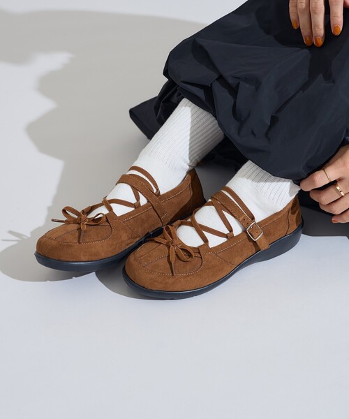 「FREAK'S STORE」 バレエシューズ 23.5cm ブラック レディース_画像2