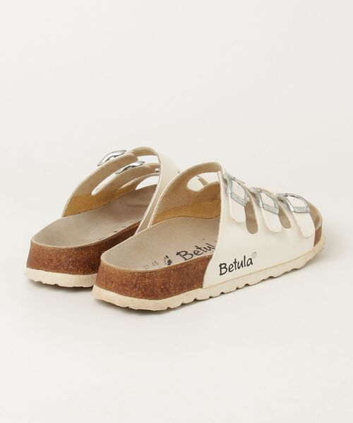 「Betula」 フラットサンダル 24cm ホワイト レディース_画像2