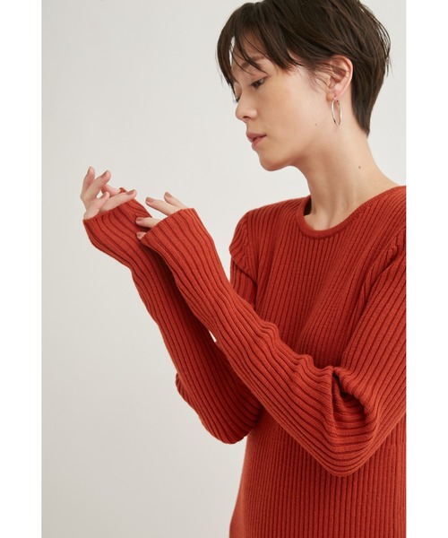 「emmi」 ニットワンピース FREE アイボリー レディース_画像3