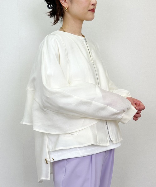 LUGIVA（ルギヴァ） ブルゾン アウター バックギャザーフリルブルゾン