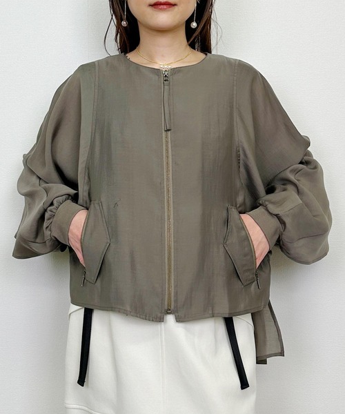 極美品！gypsohila フリルブルゾン gypsohilaフリルブルゾン 【公式通販】