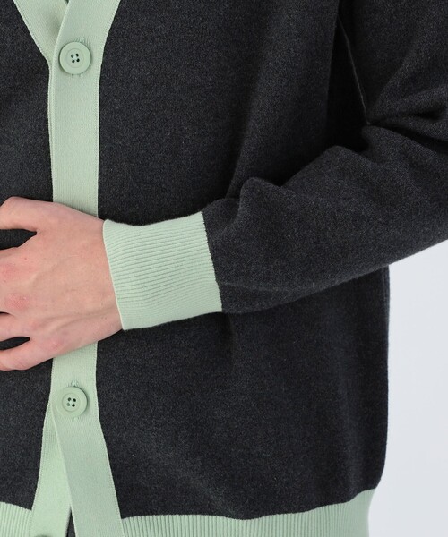「CABaN」 カーディガン M ダークグリーン メンズ_6
