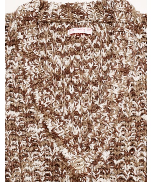 「Little sunny bite」 ニットカーディガン FREE ブラウン レディース_画像4