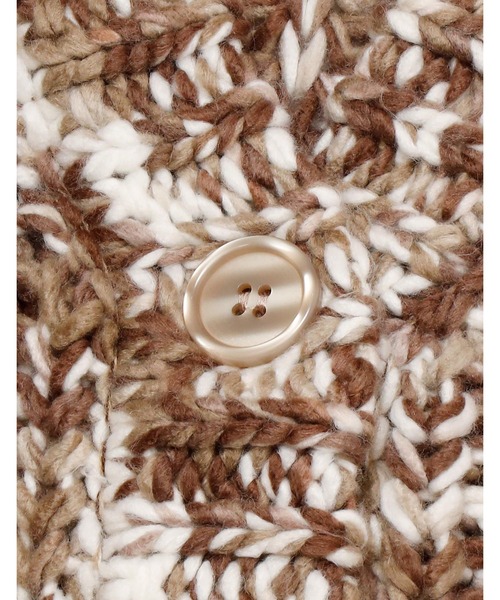 「Little sunny bite」 ニットカーディガン FREE ブラウン レディース_画像5