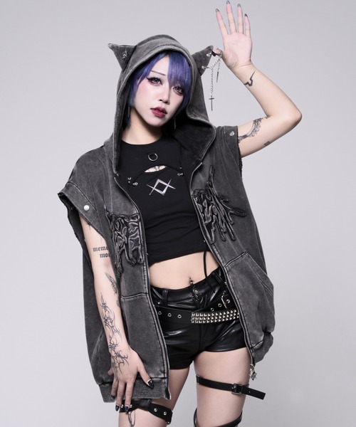 REFLEM/レフレム 猫耳ZIPパーカー/ジップアップパーカー REFLEM（レフレム）の「『REFLEM/レフレム』猫耳ZIPパーカー/ジップ