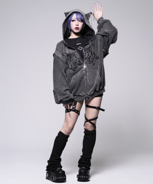 REFLEM（レフレム） パーカー 「REFLEM/レフレム」猫耳セパレート