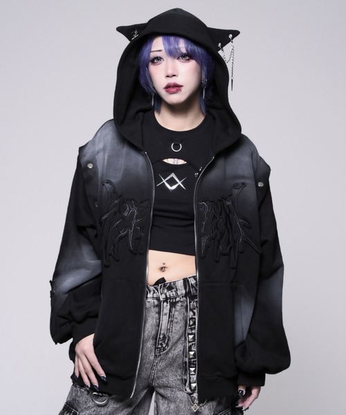 REFLEM（レフレム） パーカー 「REFLEM/レフレム」猫耳セパレート