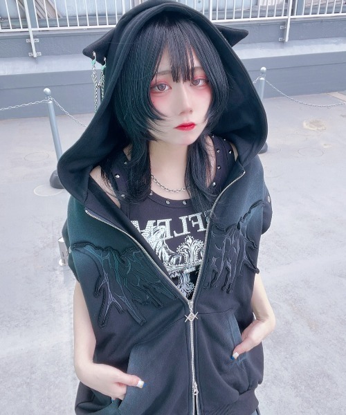 REFLEM（レフレム） パーカー 「REFLEM/レフレム」猫耳セパレート