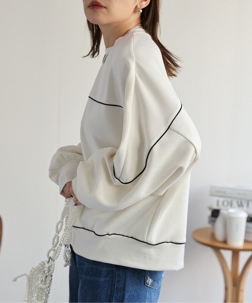 「ap retro」 長袖カットソー FREE アイボリー レディース_画像5