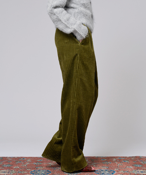 「IENA LA BOUCLE」 コーデュロイパンツ 36 ネイビー レディース_画像5