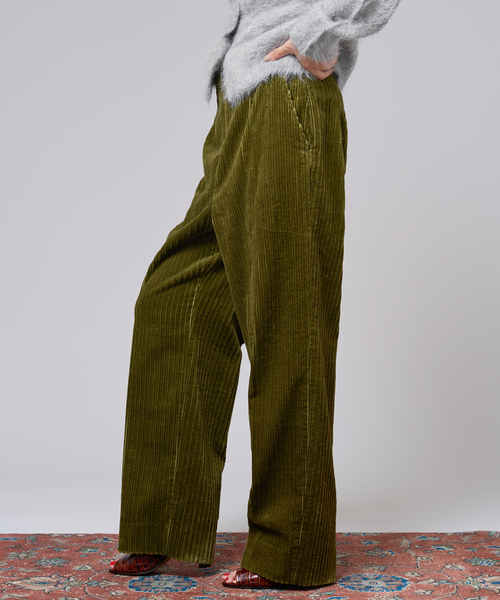 「IENA LA BOUCLE」 コーデュロイパンツ 36 ネイビー レディース_画像7