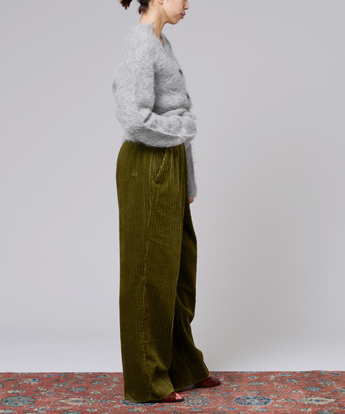 「IENA LA BOUCLE」 コーデュロイパンツ 36 ネイビー レディース_画像9