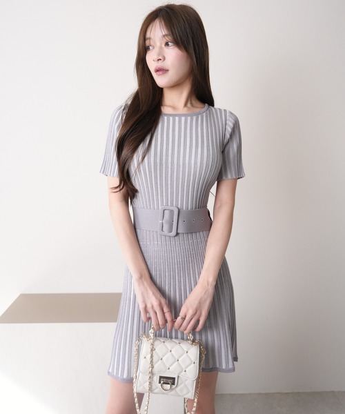 「LIPSERVICE」 ニットワンピース FREE ブラック レディース_画像2