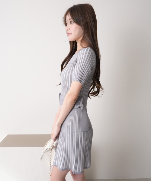 「LIPSERVICE」 ニットワンピース FREE ブラック レディース_画像4