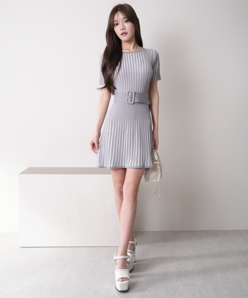 「LIPSERVICE」 ニットワンピース FREE ブラック レディース_画像7