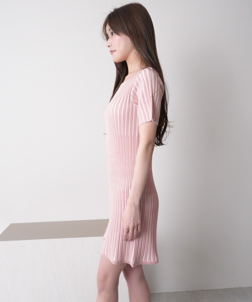 「LIPSERVICE」 ニットワンピース FREE ブラック レディース_画像9