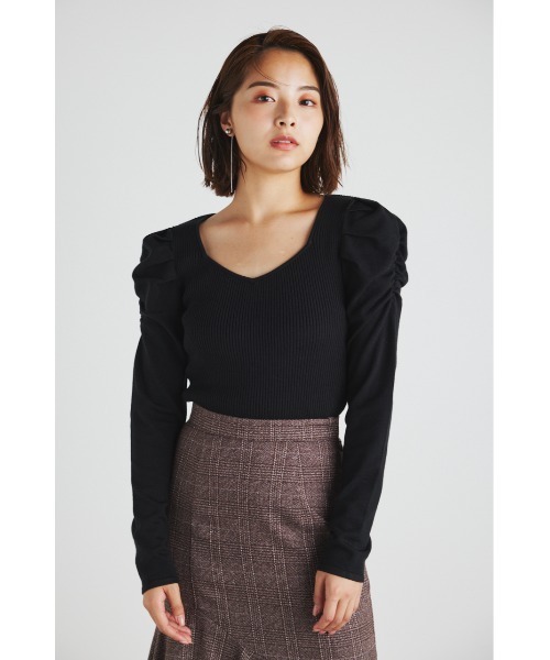 「rienda」 長袖ニット FREE ホワイト レディース_画像10