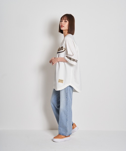 「JACKROSE」 7分袖シャツ L ネイビー メンズ_画像4