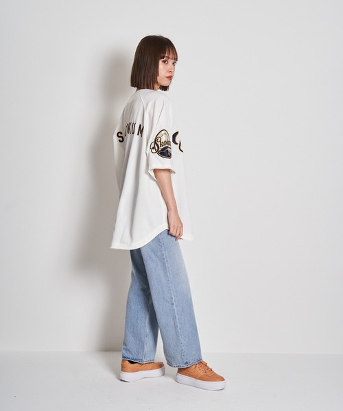 「JACKROSE」 7分袖シャツ L ネイビー メンズ_画像6